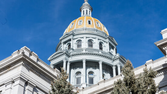 Dome of the Colorado State Capitol Building in Denver